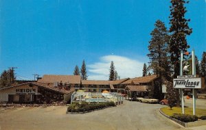 SOUTH TAHOE TRAVELODGE Roadside Heidi's Pancake House Lake Tahoe 1960s Postcard