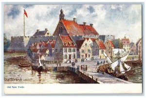 c1905 The Strand Old New York NY Charles Flower Oilette Tuck Art Postcard