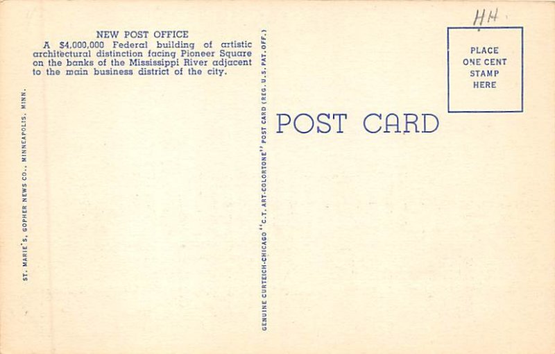 Post Office     - Minneapolis, Minnesota MN  