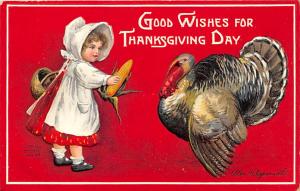 Thanksgiving, Ellen H Clapsaddle Postcard 1909 