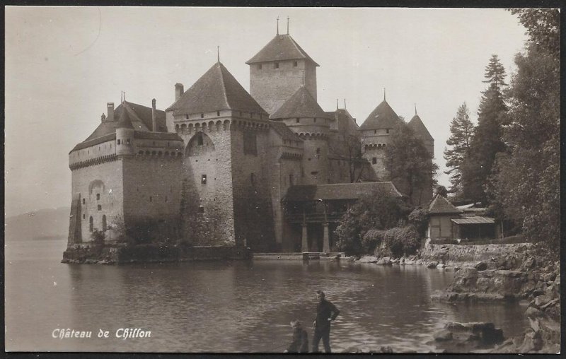 Castle of Chillon SWITZERLAND RPPC Unused c1910s