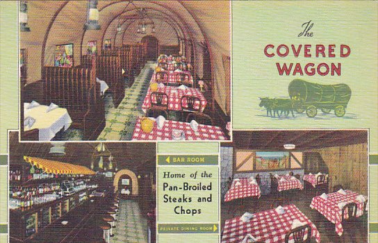 Interior The Covered Wagon Restaurant Chicago Illinois Curteich