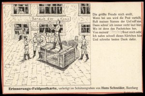 Germany WWI Feldpost Service Illustration Patriotic Card G77309