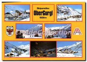 Postcard Modern Skiparadies Obergurgl