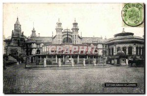 Belgie Belgium Ostend Old Postcard Kursaal view behind