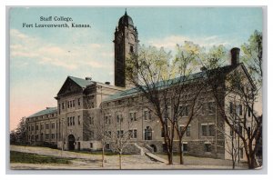 Postcard Staff College Fort Leavenworth Kansas