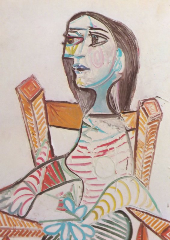 Pablo Picasso Portrait Of A Woman 1938 Rare Painting Postcard