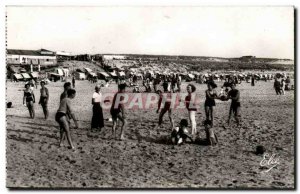 Postcard Modern Lacanau Ocean Games on the beach Volleyball Volleyball