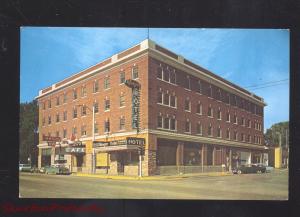 LUSK WYOMING RANGER HOTEL & RESTAURANT OLD CARS ADVERTISING POSTCARD