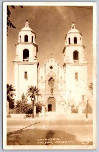 K24/ Tucson Arizona RPPC Postcard c1940s Cathedral Building 7