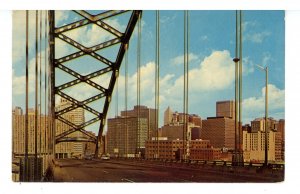 PA - Pittsburgh. Downtown from Ft. Pitt Tunnel ca 1964