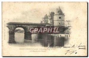 Old Postcard Chatellerault L & # 39ancienne bridge gate and manufacturing of ...