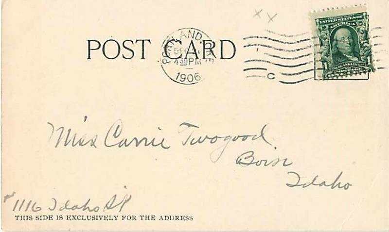 Oregon Hop Field OR 1906 Undivided Back Postcard