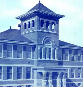 Tell City IN Indiana High School Building Postcard
