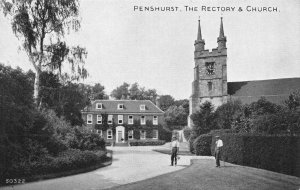 PENSHURST KENT UK~THE RECTORY & CHURCH-GRANO SERIES POSTCARD