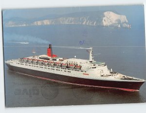 Postcard Queen Elizabeth 2 Cunard Line