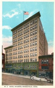 Vintage Postcard Hotel Dyckman Coffee Shop And Cafe' Minneapolis Minnesota MN