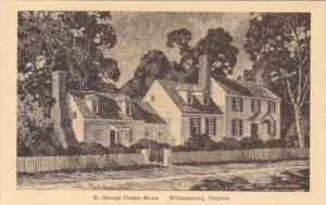 Virginia Williamsburg St George Tucker House Albertype
