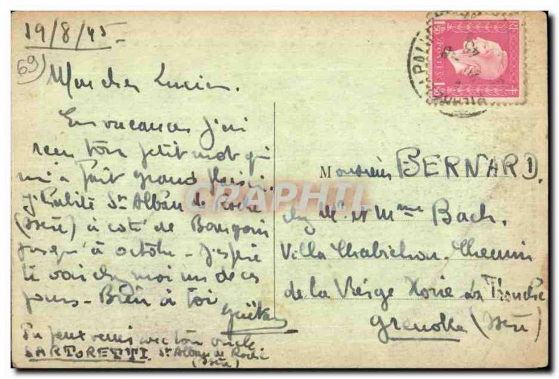 Saint Bonnet le Froid - The Court of the Castle - Old Postcard