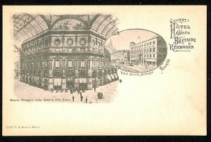 ab1272 - VINTAGE POSTCARD - MILAN City: Hotel Grande Bretagne-