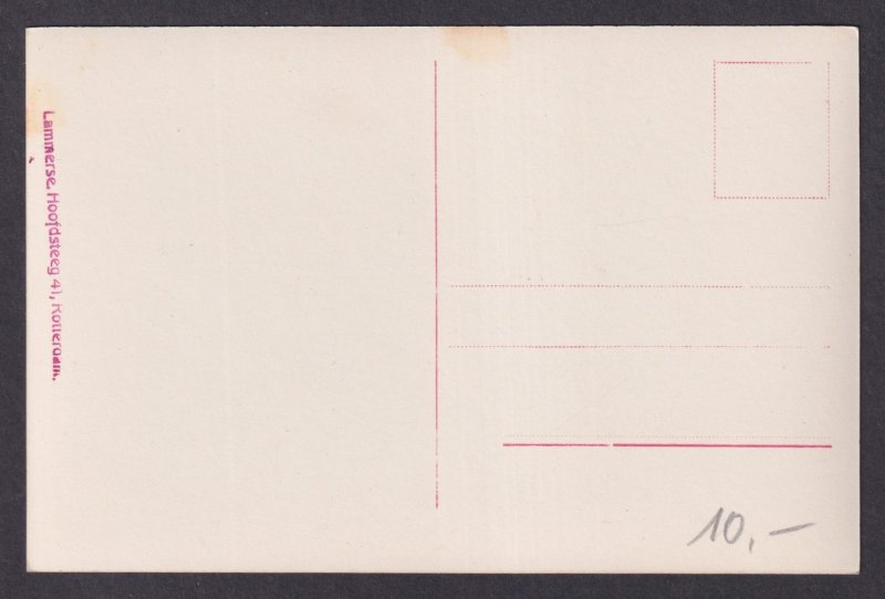 Vintage Postcard Netherlands Rotterdam Lloydkade ships