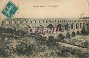 Postcard Old Surroundings Uzes Pont du Gard