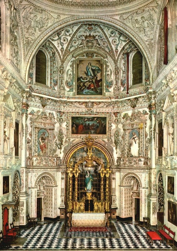 Postcard Iglesia Altar Mayor Eglise Maitre-Autel The Church Main Altar Granada