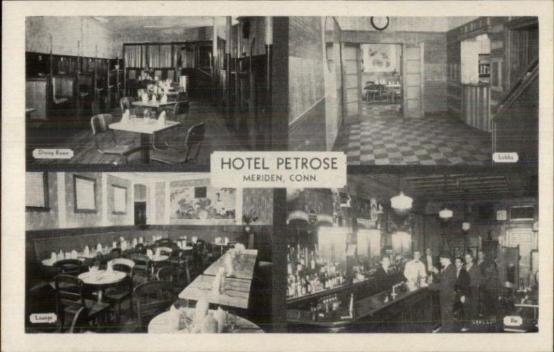 Meriden CT Hotel Petrose Multi-View Postcard
