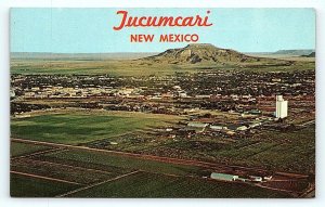 TUCUMCARI, NM New Mexico ~  BIRDSEYE VIEW of TOWN c1950s Petley  Postcard