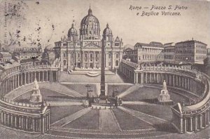 Italy Roma Rome Piazza San Pietro e Basilica Vaticana 1907