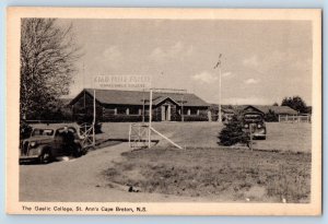 St. Ann's Cape Breton Nova Scotia Canada Postcard Gaelic College c1940's