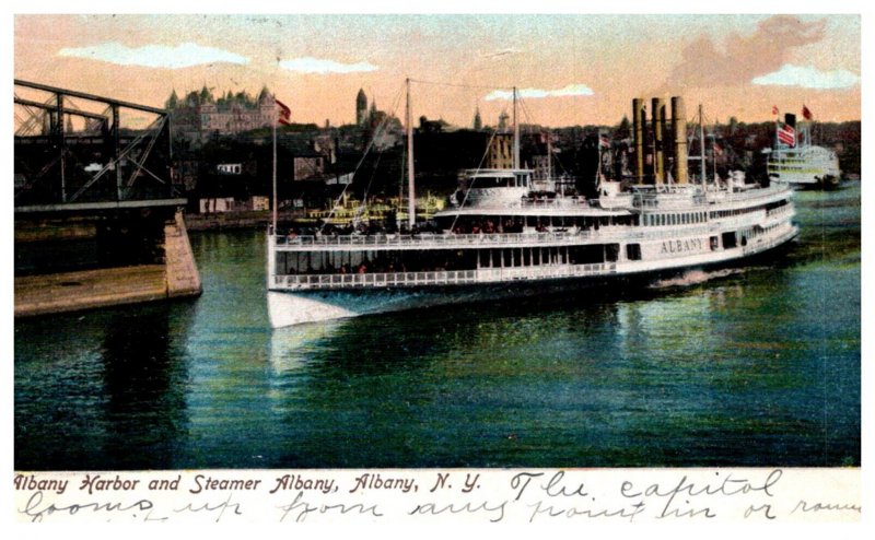 Steamer Albany, in Albany Harbor New York