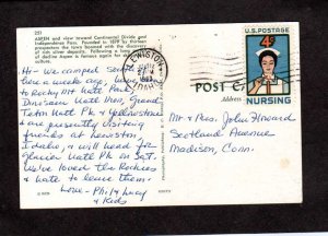 CO View City of Aspen Colorado Bus Stores Independence Pass Postcard