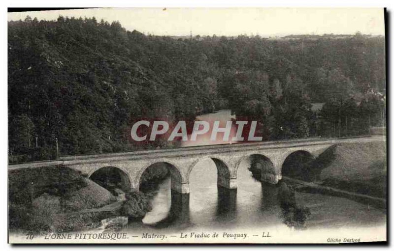 Old Postcard L Orne Mutrecy Picturesque Viaduct Pouquay