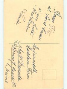 Very Old Foreign Postcard BEAUTIFUL FLOWERS SCENE AA4354