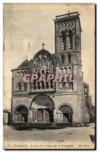 Old Postcard Vezelay Facade De L Eglise De La Madeleine