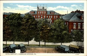 Cambridge Springs Pennsylvania Hotel Bartlett c1930-50s Vintage Postcard