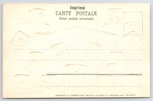 Belgian Heraldry~Set Embossed~Flanders/Antwerp~Unused~Bilingual~Sharp Postcards!