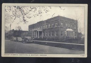 WHITLEY INDIANA KAADT DIABETIC INSITUTE DIABETES HOSPITAL VINTAGE POSTCARD