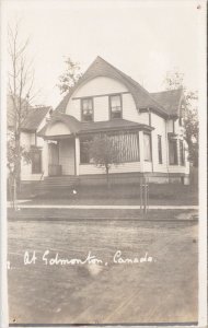 Edmonton Alberta House Home AB RPPC Postcard H58 *as is