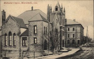 Merrickville Ontario Methodist Church c1910 Vintage Postcard