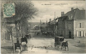 CPA AUXERRE Avenue Gambetta (978139)