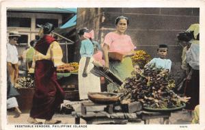 B86424 vegetable vendors philippine islands women types folklore  philippines