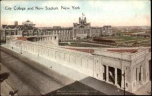New York City College & Stadium c1910 Postcard