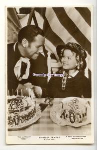 b6141 - Film Actress - Shirley Temple & Jack Holt, The Littlest Rebel - postcard