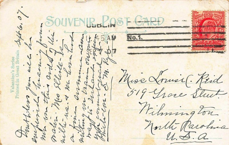 LIVERPOOL ENGLAND~QUEENS MEMORIAL~1907 POSTCARD