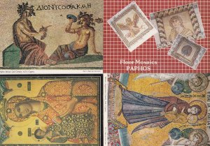 Paphos Mosaic Cyprus 4x Postcard s