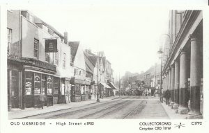 London Postcard - Old Uxbridge - High Street c1905 - U852