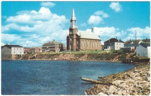 L'Eglise St Pierre, Cheticamp, Cape Breton, Nova Scotia, Vintage Chrome Postcard