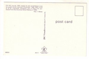 TTC Trolley Car, Exhibition Loop, Winter Evening, Toronto, Ontario,